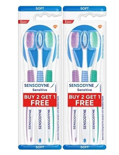 Image of Sensodyne Sensitive Toothbrush, Soft (Color May Vary) - Packof 6