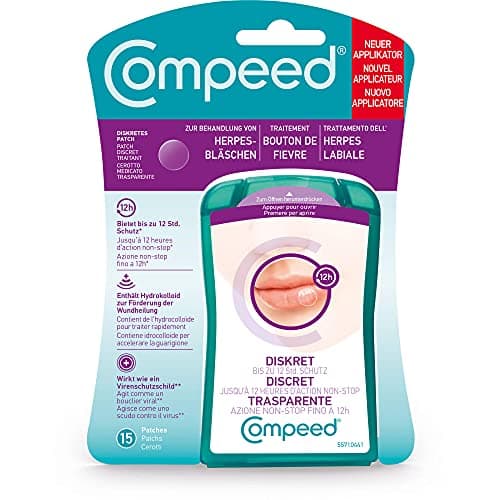 Image of Compeed Herpes Blisters Patch with Applicator for Accelerated Wound Healing - Against Herpes on The Face - 1 x 15 Pack