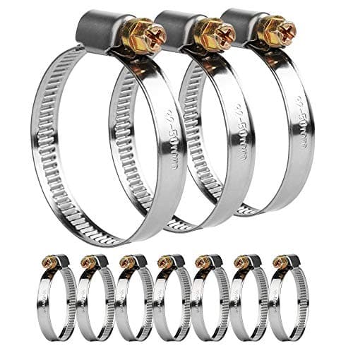 Image of 10Pcs 32mm-50mm DIN3017 Adjustable Stainless Steel Worm Drive Hose Clamp/NANDEYIBI Drive Pipes/Connection Fittings for Home Gas Pipe/Car/Tractor/Locomotive/Ship