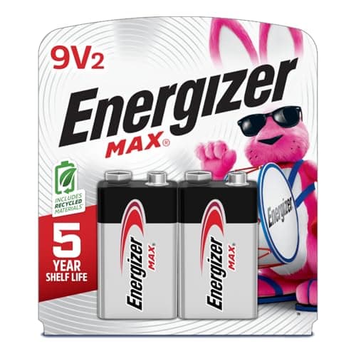 Image of Energizer Max Alkaline 9 Volt Battery 522, 2-Count