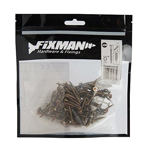 Image of Fixman 595597 Goldstar Advanced Chipboard Screws 3.5 x 20mm 200pk