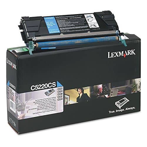 Image of Lexmark C5220CS colour laser cartridge cyan blue C5222CS for C522 C524, C522n, C524n, C524dn C524dtn