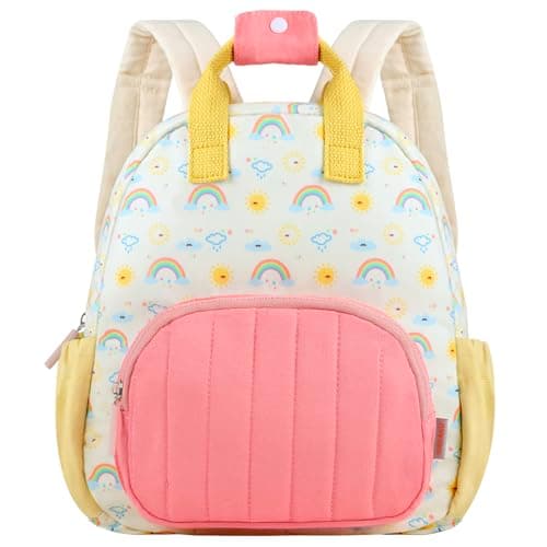 Image of GAGAKU Toddler Backpack for Girls - Kids Backpacks Mini Children Backpack 2-4 years Cartoon Breathable Comfortable Preschool Nursery Backpacks Kindergarten Elementary Rucksack Travel Bag - Rainbow