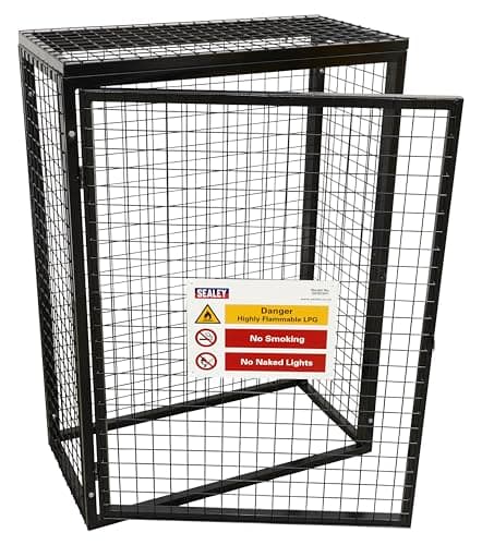 Image of Sealey GCSC247 Gas Cylinder Safety Cage - 2 x 47kg Cylinders