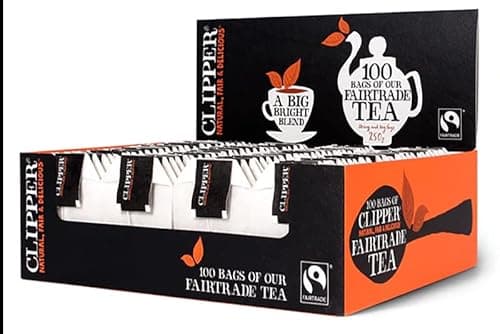 Image of Clipper Fairtrade Teabags String & Tag (Pack 100)
