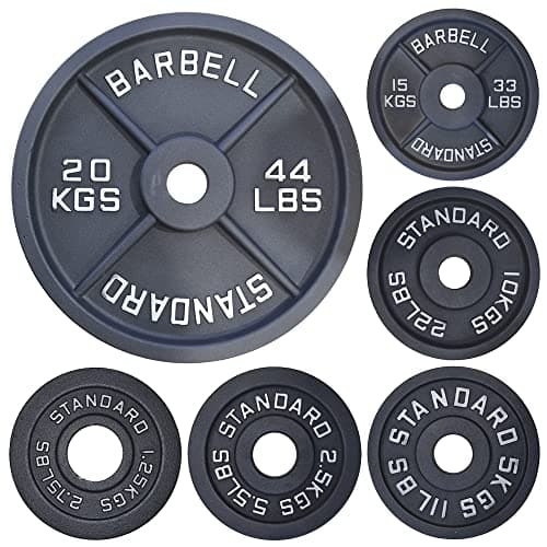 Image of NORTHERN Olympic 2" Cast Iron Weight Plate Disc, Cross Fitness Fit Weights Lifting Deadlifts Barbells Strength Training Home Gym Workout, Plate 1.25, 2.5, 5, 10,15, 20, 25Kg Set Pair