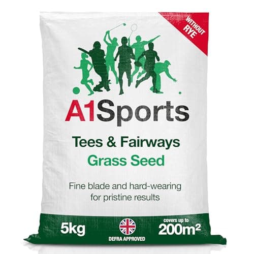 Image of A1 Lawn, Rye-Free Fine Fescue Grass Seed - Luxury Ornamental Lawn & Sports Turf, Close Mowing, DEFRA Certified, 5kg