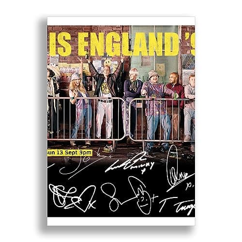 Image of Memorabilia This Is England 90 Cast Signed Autograph Signature A4 Poster Photo Print Photograph Artwork Wall Art Picture TV Show Series Boxset Gift Shane Meadows (A4 POSTER ONLY)