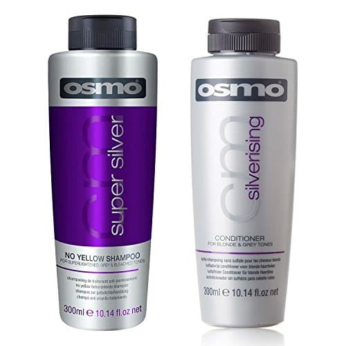 Image of Osmo Super Silver No Yellow Shampoo & Silverising Conditioner 300 ml Twin Pack