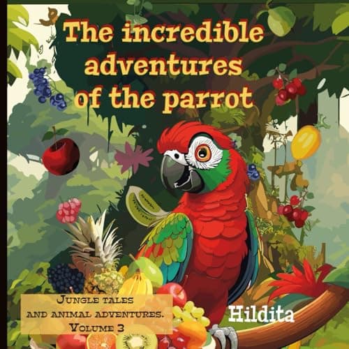Image of The incredible adventures of the parrot: Lessons in Diversity and Values for Children. (Jungle tales and animal adventures. Volume 3) (Jungle tales & ... Ancestral legends of Afro-Latin culture)