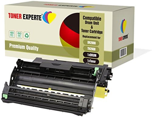 Image of TONER EXPERTE 2-Pack Compatible with DR2000 TN2000 Drum Unit & Toner Cartridge for Brother DCP-7010 DCP-7020 DCP-7025 HL-2030 HL-2032 HL-2040 HL-2050 HL-2070 MFC-7420 MFC-7820N FAX-2820 FAX-2920