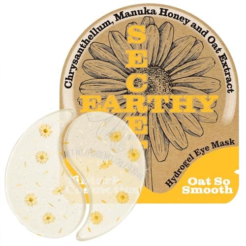 Image of Oat Hydrogel Under Eye Patches for Sensitive Skin 28 Pairs 5 Minute Soothing Hydrating Eye Pads with Oat and Honey Gentle Eye Care Mask for Dry Tired Eyes Ophthalmologist Tested