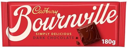 Image of Premium chocolate bar - Best size Gift For Friend & Family (Cadbury Bournville Classic Dark Chocolate 180g)