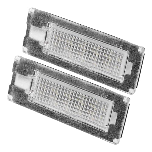 Image of X AUTOHAUX 1 Pair LED License Plate Light Lamp Assembly for Fiat Ducato Bus