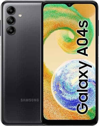 Image of Samsung Galaxy A04s SM-A047F/DSN 16.5 cm (6.5") screen size Dual SIM 4G USB Type-C 3GBram 32GB storage 5000 mAh Black (Renewed)