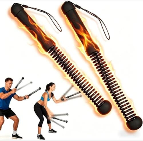 Image of Shxiuminy Ropeless Battle Rope, Upgrade Weighted Cordless Battle Ropes with Training Poster & Storage Bag, Portable Silent Home Workout Equipment, （Today's （1.46Kg）