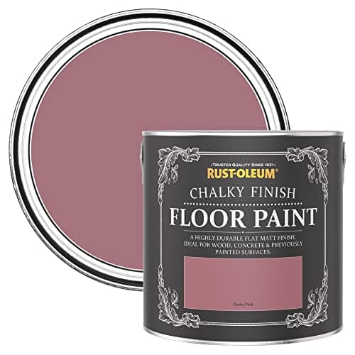 Image of Rust-Oleum Pink Scratch-Proof Floor Paint in Matt Finish - Dusky Pink 2.5L