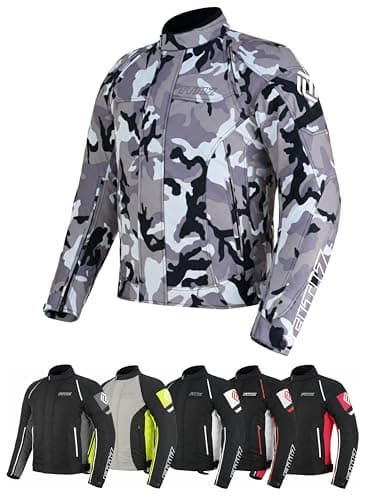 Image of FITIZ Premium Motorcycle Jacket Men for Adventure/Touring with Cordura Textile Summer Winter Windproof Bike Jacket for Racing, Riding Removeable CE Approved Protections