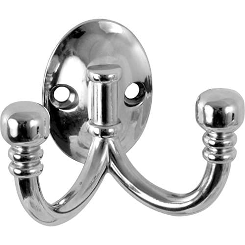 Image of Ball End Double Robe Hook Polished Chrome