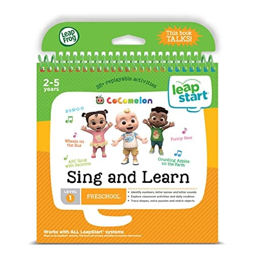 Image of LeapFrog LeapStart Level 1 (Nursery) CoComelon Sing and Learn Book, Compatible with LeapStart Systems, 25+ Interactive Games & Activities, Educational Book for Kids 2, 3, 4, 5 Years, English Version