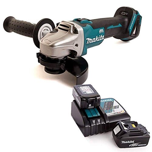 Image of Makita DGA504Z 18V Brushless Angle Grinder 125mm + 2 x 5Ah Batteries & Charger