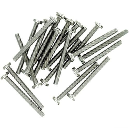 Image of M5 (5mm x 40mm) Slot Pan Machine Screw (Bolt) - Stainless Steel (A2) (Pack of 20)