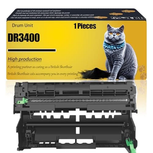 Image of DR3400 Drum Unit Compatible for Brother DCP-L5500DN DCP-L6600DW HL-L5000D HL-L5050DN MFC-L6900DWT Printers, DR-3400 Drum Unit Refills 30000 Pages (Black)