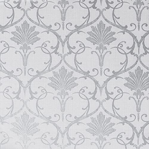 Image of Arthouse ArtiSTICK Divine Damask Grey Peel and Stick Self Adhesive Wallpaper 6m Long - Great for Upcycling Furniture - Cabinets Kitchen Drawers Shelves - Peel & Stick 300217, Single Roll