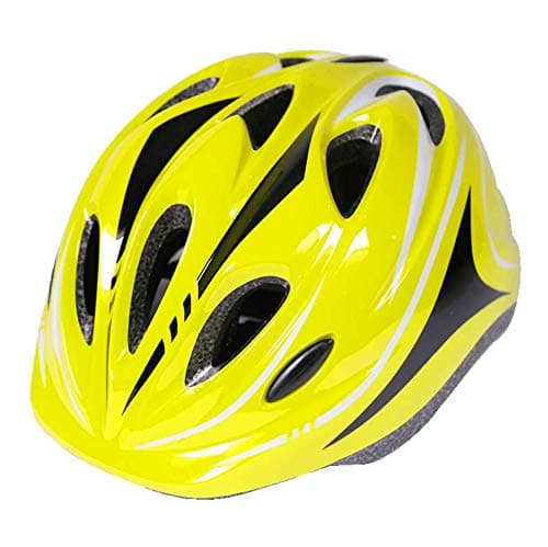 Image of Kids Sports Helmet Multi-Sport Helmet Adjustable Breathable Childrens Cycle Helmet Bicycle Helmet or Skateboarding (Yellow, One Size)