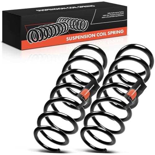 Image of Frankberg 2x Coil Spring Rear axle Left Right Compatible with 5 Series F10 F18 2009-2016 5 Series Touring F11 2009-2016 Replace# 31336794634