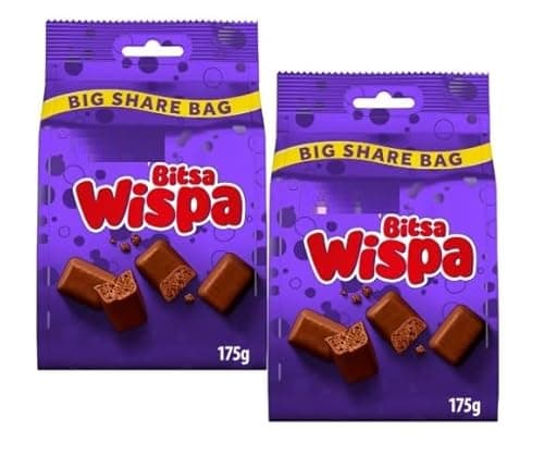 Image of Cedbury Bitsa Wispa Chocolate Large Sharing Bags 2x175g