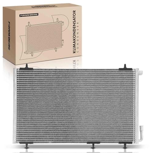 Image of Frankberg AC Condenser Air Conditioning Compatible with 206 2A/C 11L-.20L 1998-2009 206 SW 2E/K 11L-.20L 2002-2008 206 Van 1.1L 1.4L 2003-2009 Replace# 96375240