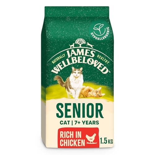Image of James Wellbeloved Cat Senior Hypoallergenic Dry Food Chicken 1.5 kg