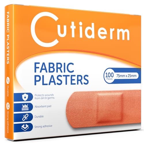 Image of Cutiderm Fabric Plasters 75mm x 25mm - Pack of 100