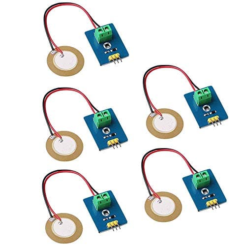 Image of DollaTek 5pcs Analog Ceramic Piezo Vibration Sensor Module 3.3V/5V for Arduino DIY Kit