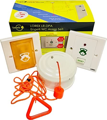 Image of LR-DPA Accessible Toilet Alarm Kit, Single Zone Disabled Person Toilet Alarm,disabled toilet alarm pull cord