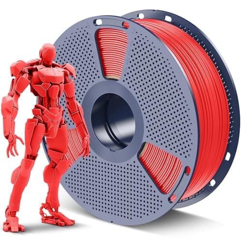 Image of SUNLU ABS Filament 1.75mm 3D Printer Filament, Highly Resistant Durable, Heat Resistance, Excellent Toughness, Compatible with 99% FDM 3D Printers, 1kg Spool (2.2lbs), 390 Meters, ABS Red