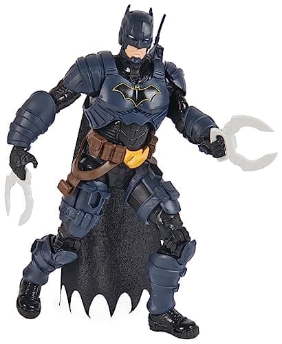 Image of DC Comics, Batman Adventures, Batman Action Figure with 16 Armour Accessories, 17 Points of Articulation, 30cm, Super Hero Kids’ Toy for Boys and Girls
