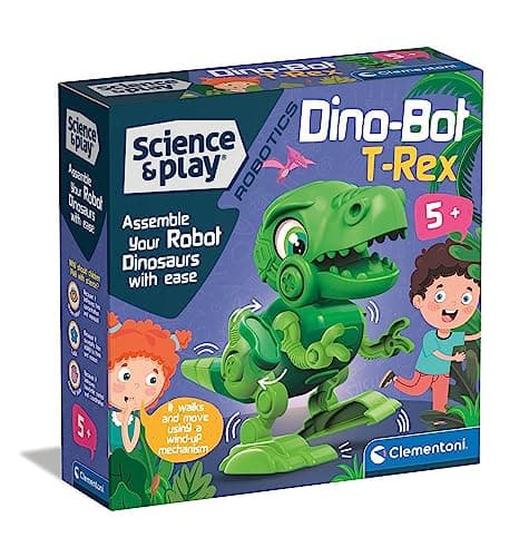 Image of Clementoni- Science & Play Dino Bot T-Rex Building Set: Educational Dinosaur Toy Robot for Kids (8+ Years)