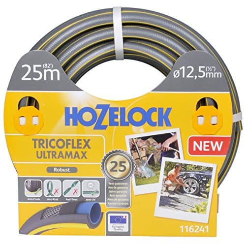 Image of Hozelock Tricoflex Ultramax Hose, Grey, 12.5 mm x 25 m