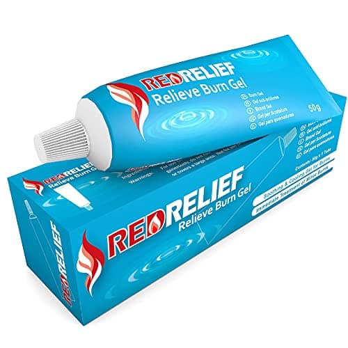 Image of RedRelief Emergency Burn Gel 50g Tube- Soothing and Cooling Gel Dressing for Burns, Scalds and Sunburn