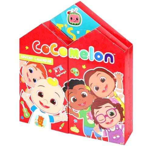 Image of CoComelon Advent Calendar Art & Crafts Accessories Filled with Exciting Gifts Christmas Countdown Fun Kids Festive Gift Set