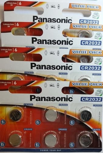 Image of Panasonic CR-2032 Lithium Coin Battery (Pack of 24)