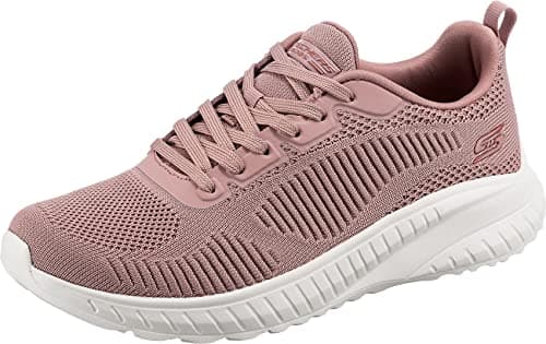 Image of Skechers Women's Bobs Squad Chaos Face Off Sneaker, Blush Engineered Knit, 6 UK