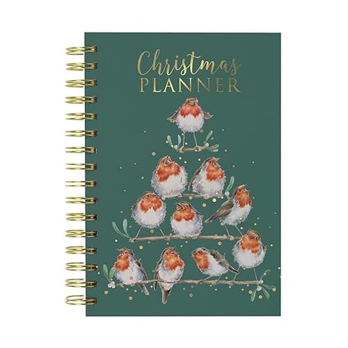 Image of Wrendale Designs by Hannah Dale - Rockin’ Robin - Christmas Planner - 210mm by 170mm