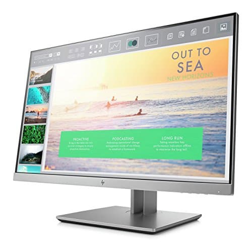 Image of HP EliteDisplay 'E233 23 inch Full HD IPS Display, PC PC Silver Flatscreen – Flat panel (Black, 58.4 cm (23 ") 1920 x 1080 pixels; LED; 5 ms; 250 cd/m², Black, Silver)