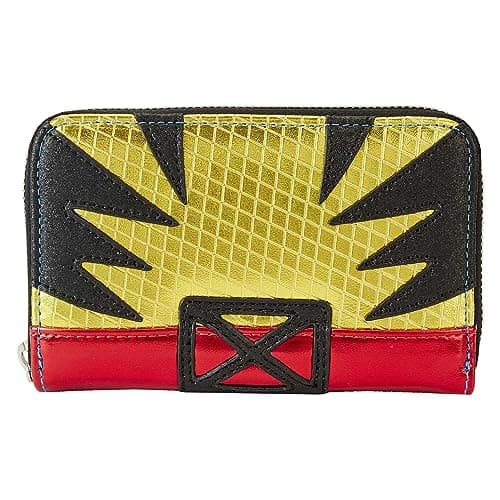 Image of Loungefly Marvel Metallic X-Men Wolverine Cosplay Zip-Around Wallet, Gold, One Size