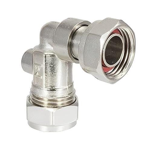 Image of 15mm Angled Service Valve (Known as 15mm isolating Valve with Screwdriver / 15mm isolating Valve/Isolation Valve Also Available in 1 and 2 Bag Quantities)