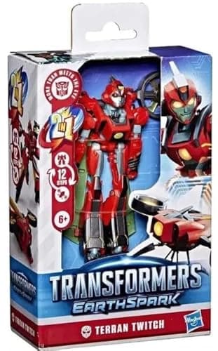 Image of Transformers Toys EarthSpark Deluxe Class Terran Twitch 5" Action Figure Robot Toy for Kids Ages 6+
