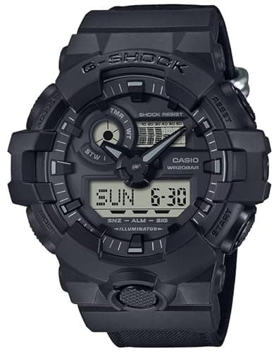 Image of G-Shock Casio GA700BCE-1A Street-Smart Edition Cordura Nylon Band Black Watch, Black, Modern